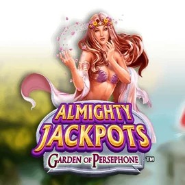 Almighty Jackpots: Garden of Persephone slot logo by Novomatic at Millioner Casino