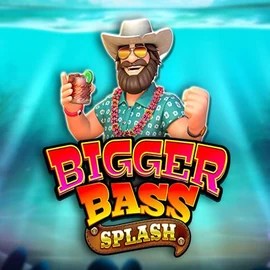 Bigger Bass Splash online game logo by Pragmatic Play on millionerscasino.eu.com