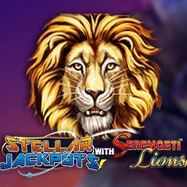 Stellar Jackpots with Serengeti Lions logo – Jackpots by Lightning Box Game at Millioner Casino